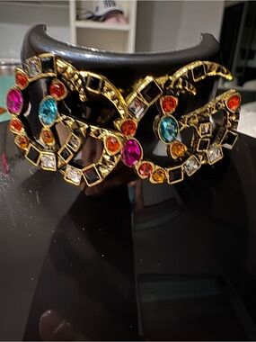 Designer-style Crystal Double-G Statement Earrings